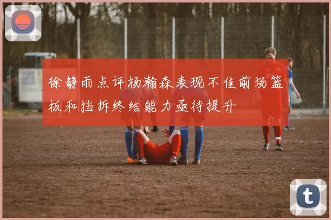 徐静雨点评杨瀚森表现不佳前场篮板和挡拆终结能力亟待提升